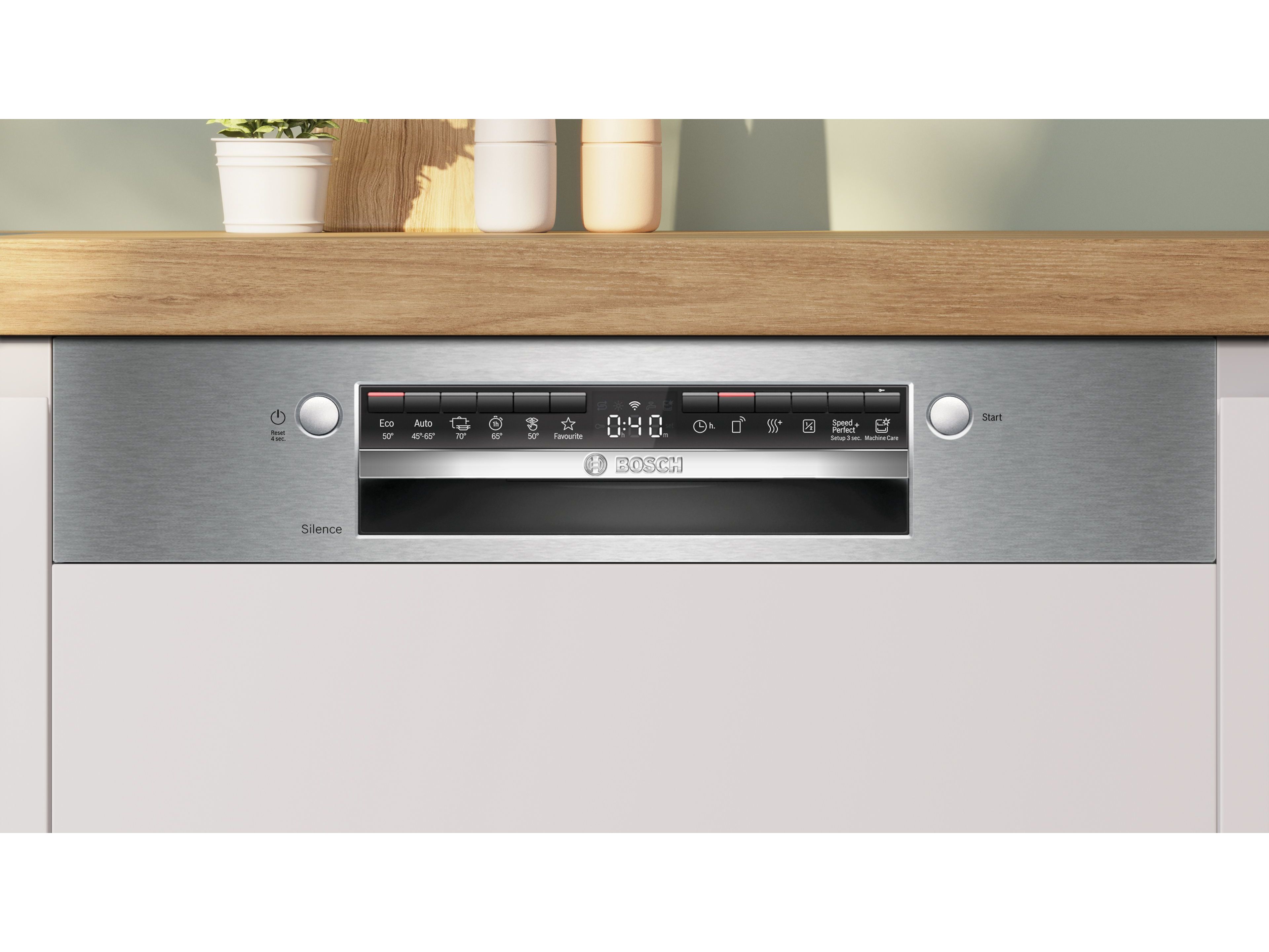 MAQUINA DE LAVAR LOIÇA DE ENCASTRE BOSCH SMI4HVS00E INOX D 14SERVIÇOS