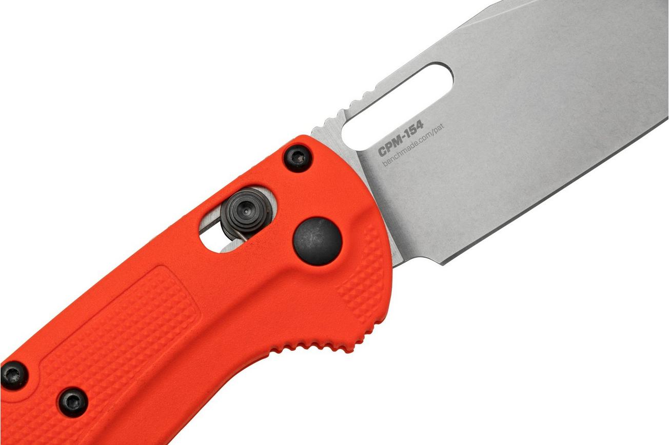 Benchmade Taggedout 15535, CPM-154, Orange Grivory, jachtzakmes