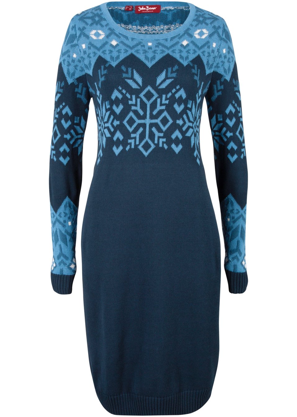 Robe en maille à motif norvégien
