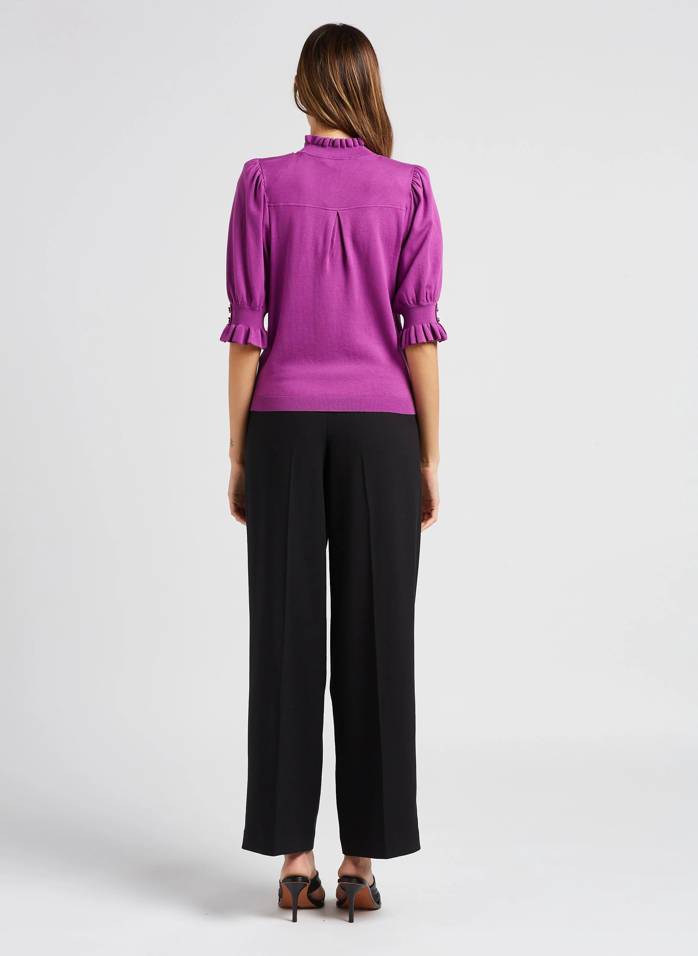 EDWIN - Pantalon large taille haute | Noir