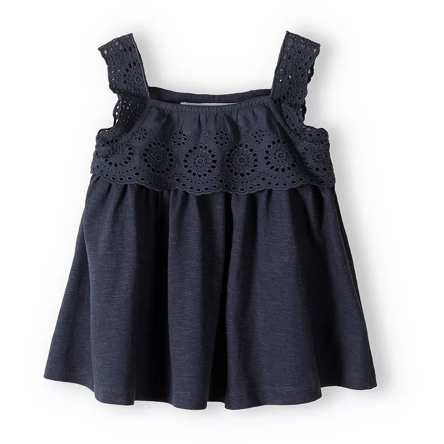 MINOTI Top und Leggings im Set DunkelgrauWeiß