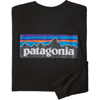 Patagonia P-6 Logo Responsibili-Tee Langarmshirt Black Herren