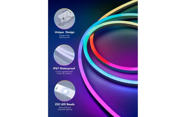 Govee LED-Streifen »3 m RGBIC Matter« 420 Stk.-flammig