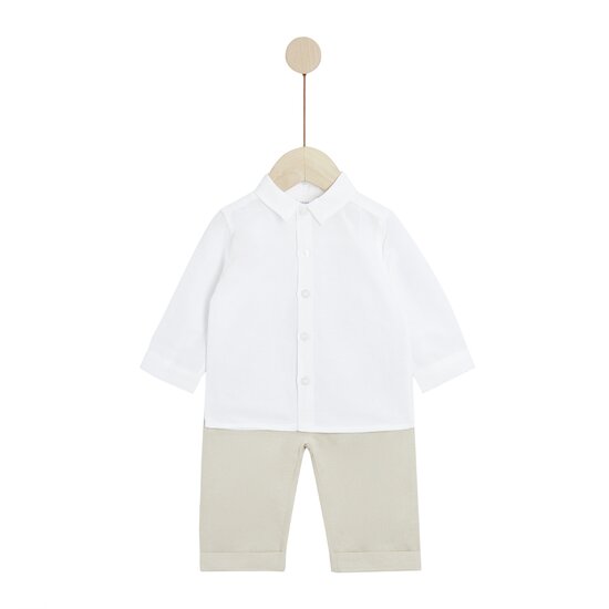 Cérémonie Ensemble chemise pantalon   Beige        de               P'tit bisou