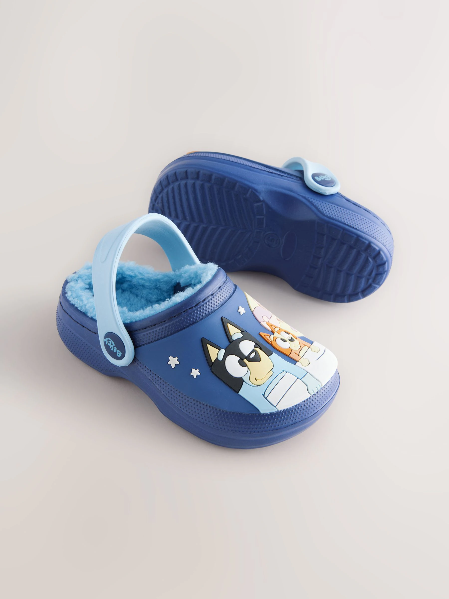 Bluey Navy - Gevoerde pantoffelklompen