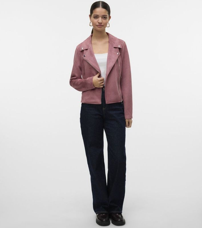 VERO MODA - VMJOSE SHORT FAUX SUEDE JACKET GA NOOS - Dames - Gewatteerde Jas