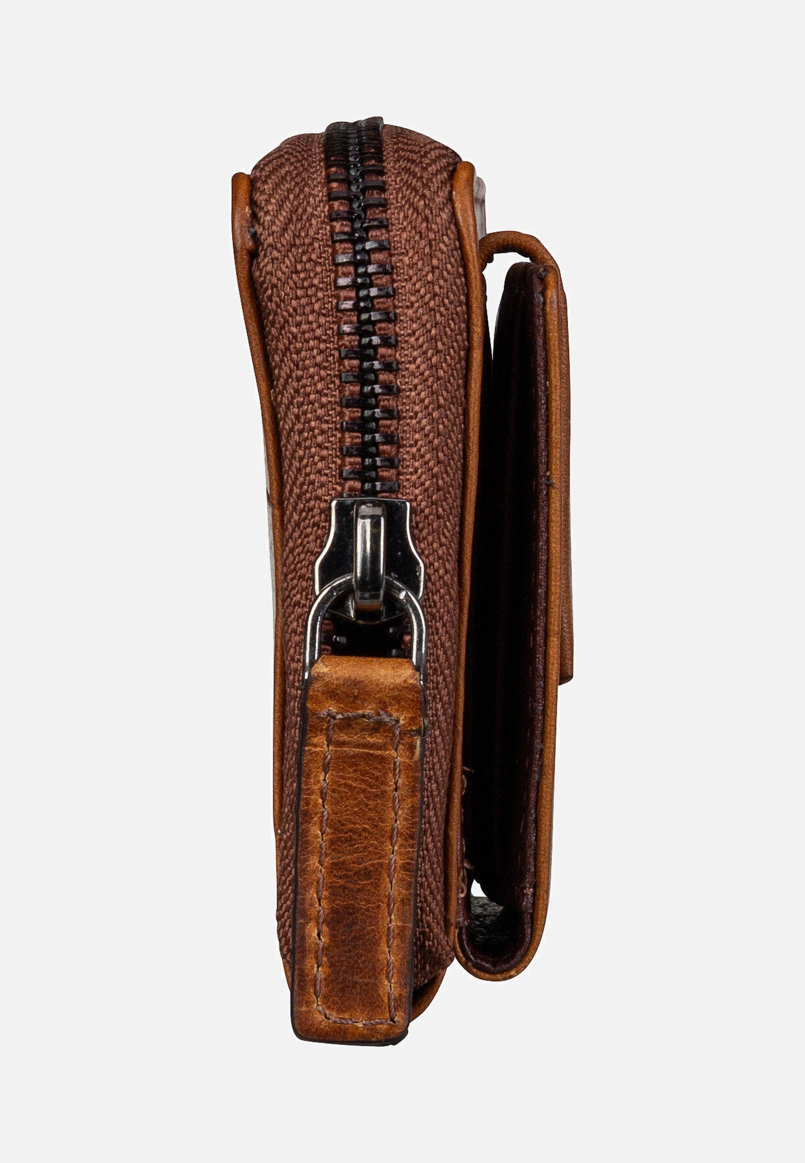 Nevio Zip 5911 Cognac - Portemonnaie