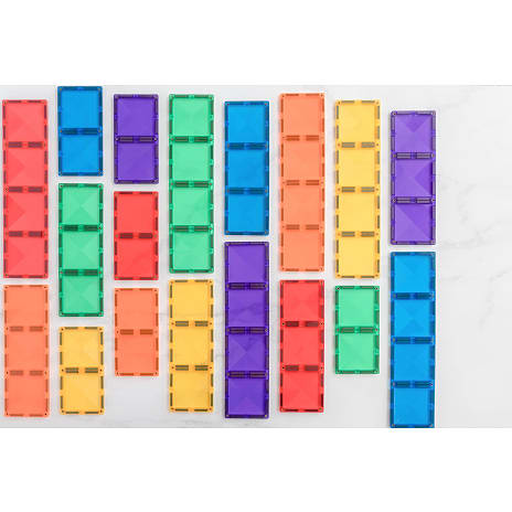 Connetix Ractangle Pack magnetsæt 18 dele - Rainbow