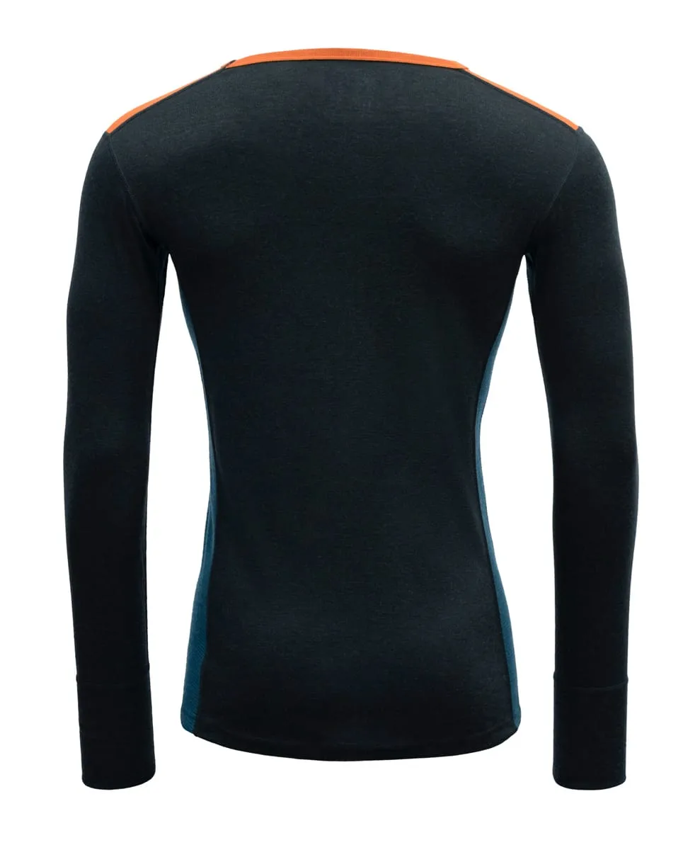 Devold Men's Lauparen Merino 190 Shirt Flame/Ink/Flood