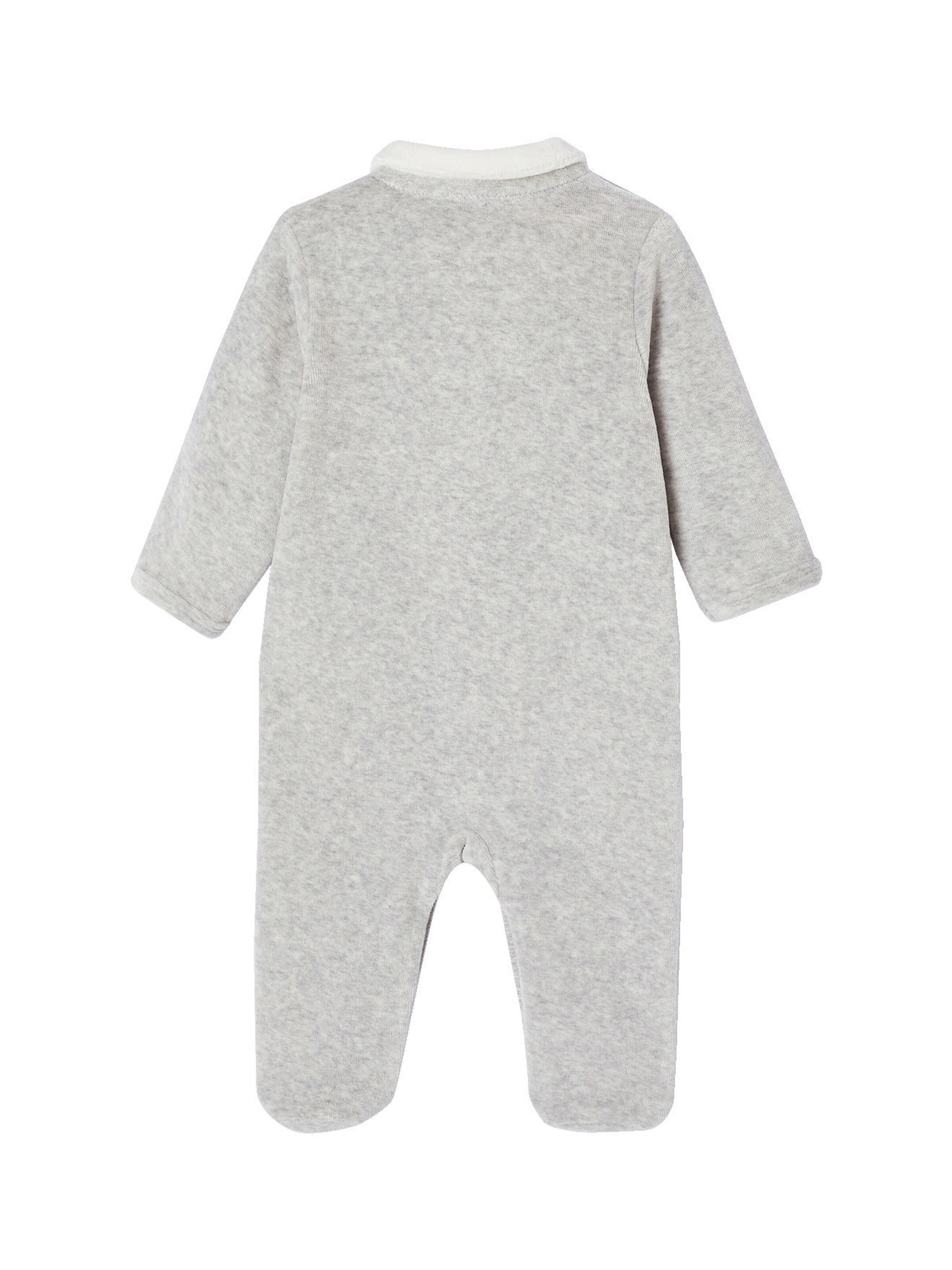 Vertbaudet Bio-Kollektion: 6-teiliges Geschenk-Set für Neugeborene mit Recycling-Polyester grau meliert