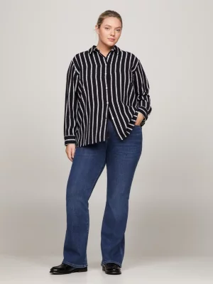 Camisa Curve Argyle Stripe Relaxed