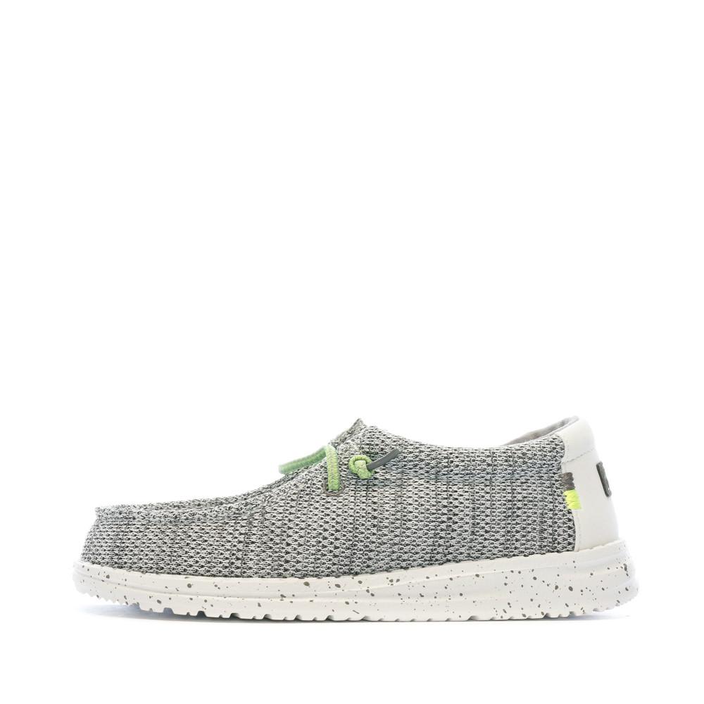 Hey Dude Chaussures Grises/Noires Garçon Hey Dude Wally Youth