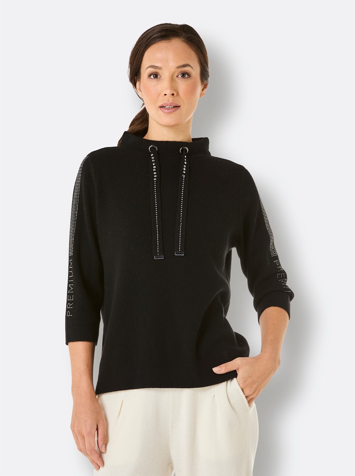 CREATION L PREMIUM 3/4 Arm-Pullover »Merino-Kaschmir-Pullover«