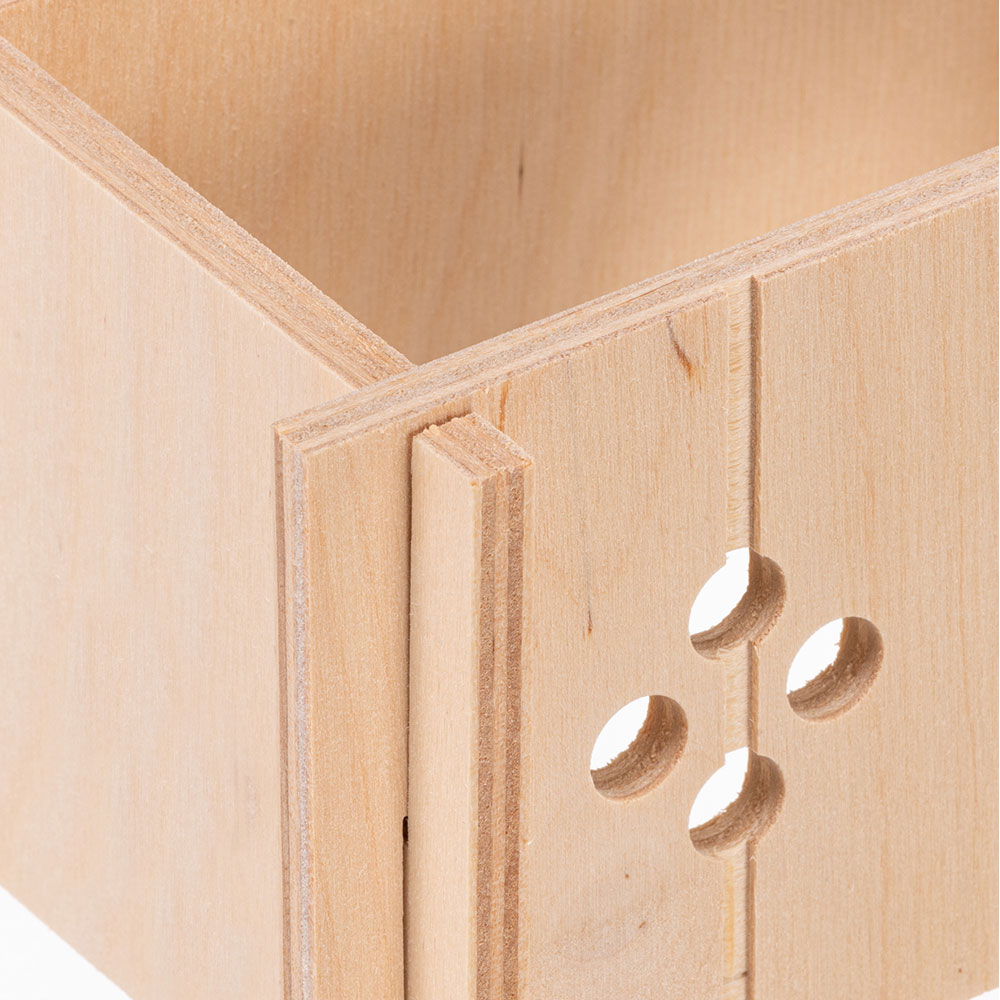 Ferplast maison hamster, accessoire cage hamster, avec toit plat et trous d'aération, en kit de montage, 14,5 x 9,5 x h 8,5 cm,