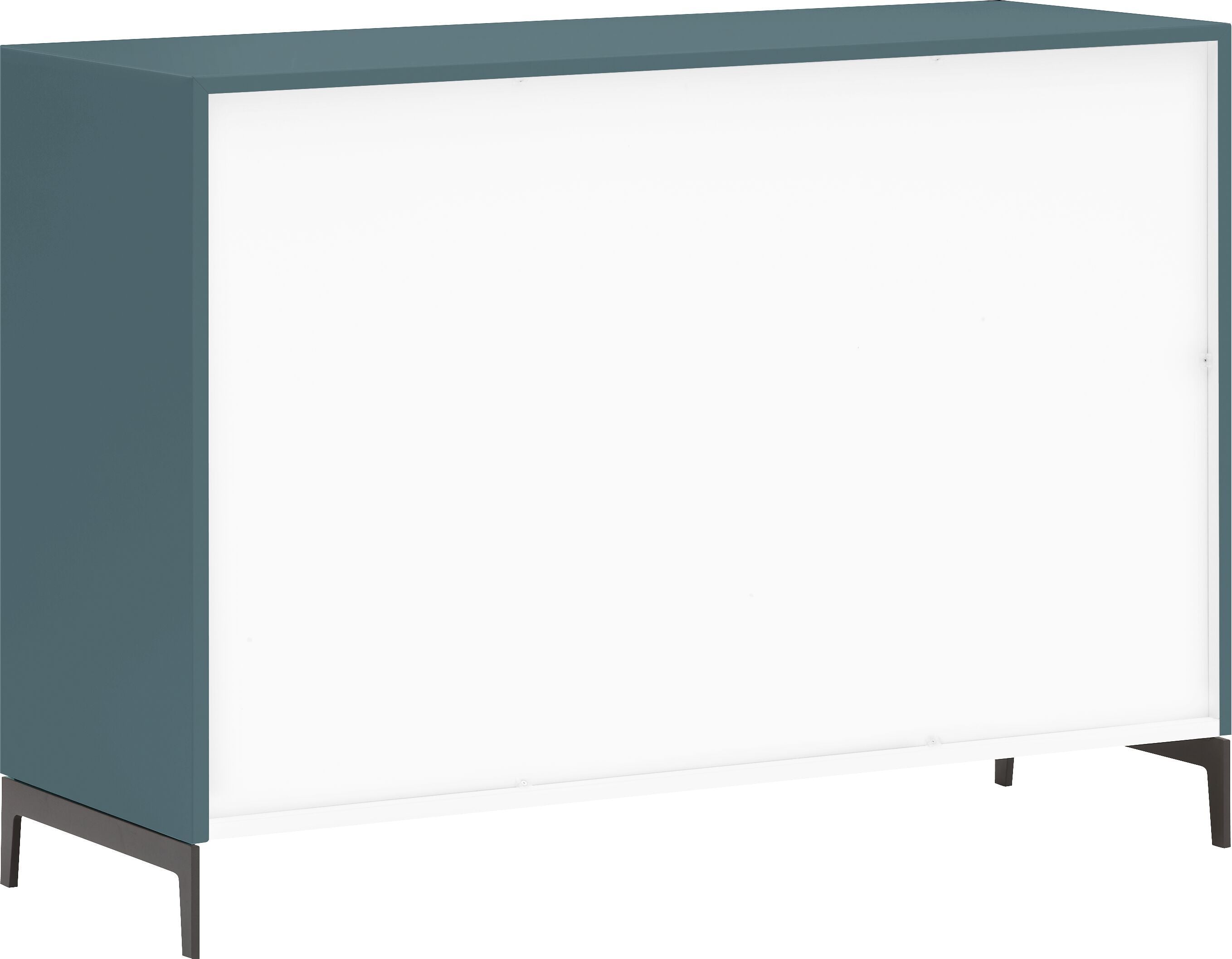 LUX Kommode - Mittelblau / B: 120.0 cm x T: 46.0 cm x H: 86.5 cm
