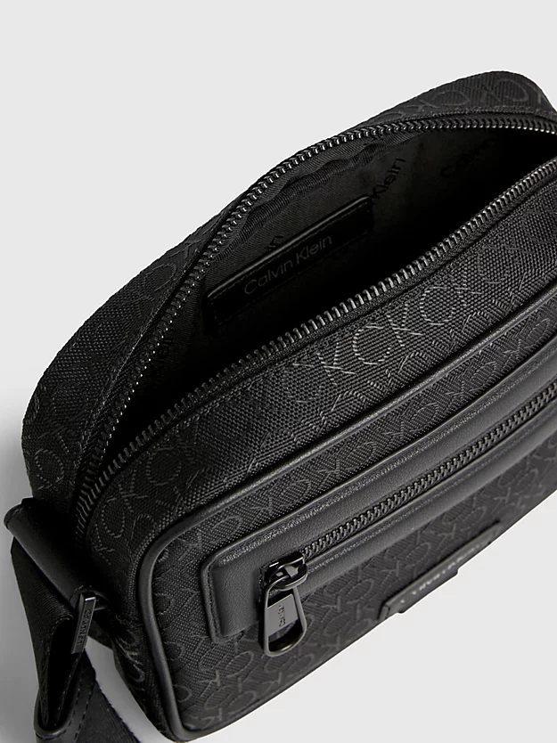 Bolsa de ombro em jacquard com logotipo