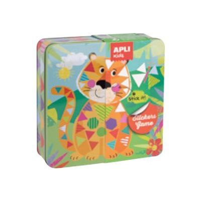 Apli Kids - Boîte métallique jeu de gommettes - tigre