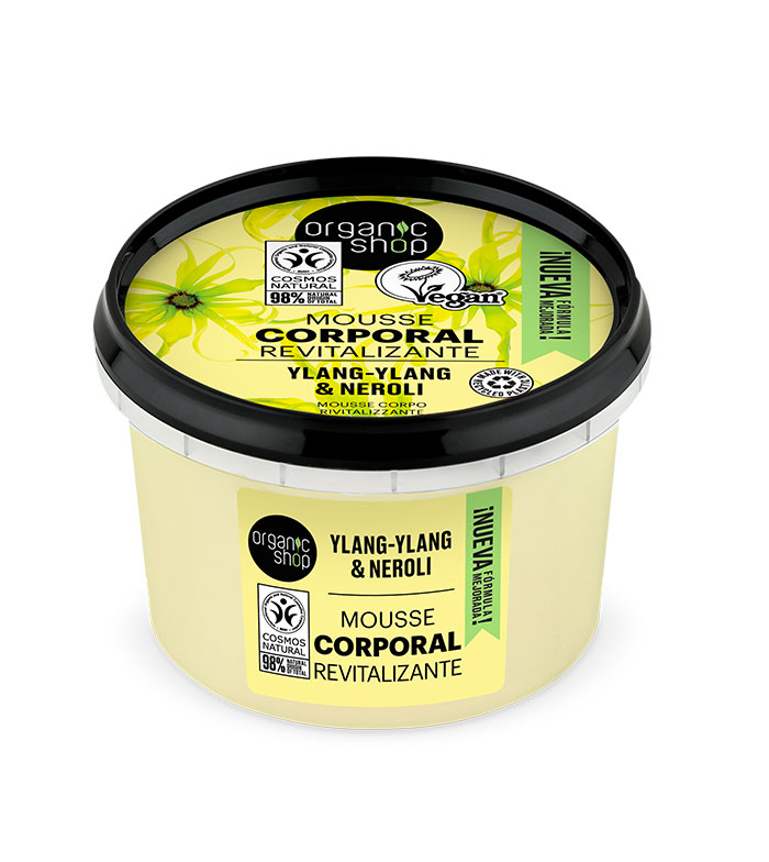 Organic Shop - Mousse corporal - Ylang-ylang orgânico e neroli