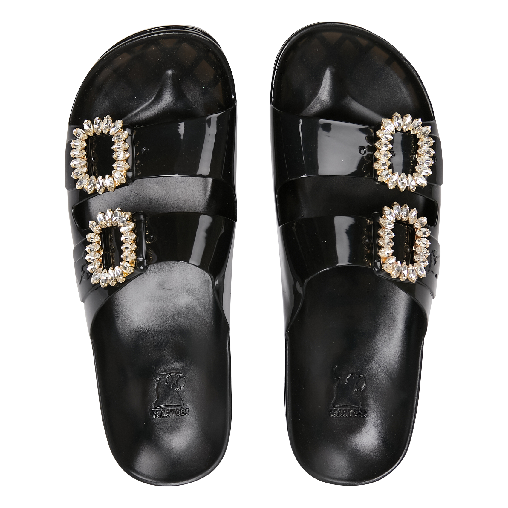 ANJO LINDO - Sandales plates | Noir