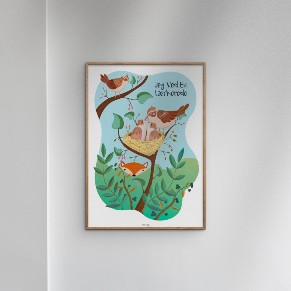 Køb Poster & Frame Tiny Tails - Jeg Ved En Lærkerede