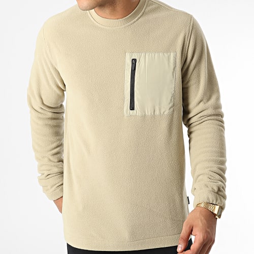 Sweat Crewneck Polaire Nikolai Beige