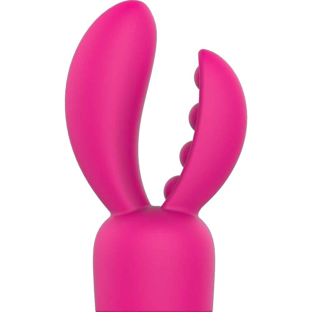 Tête de vibromasseur pour Electro ou Rock - Ripple rose