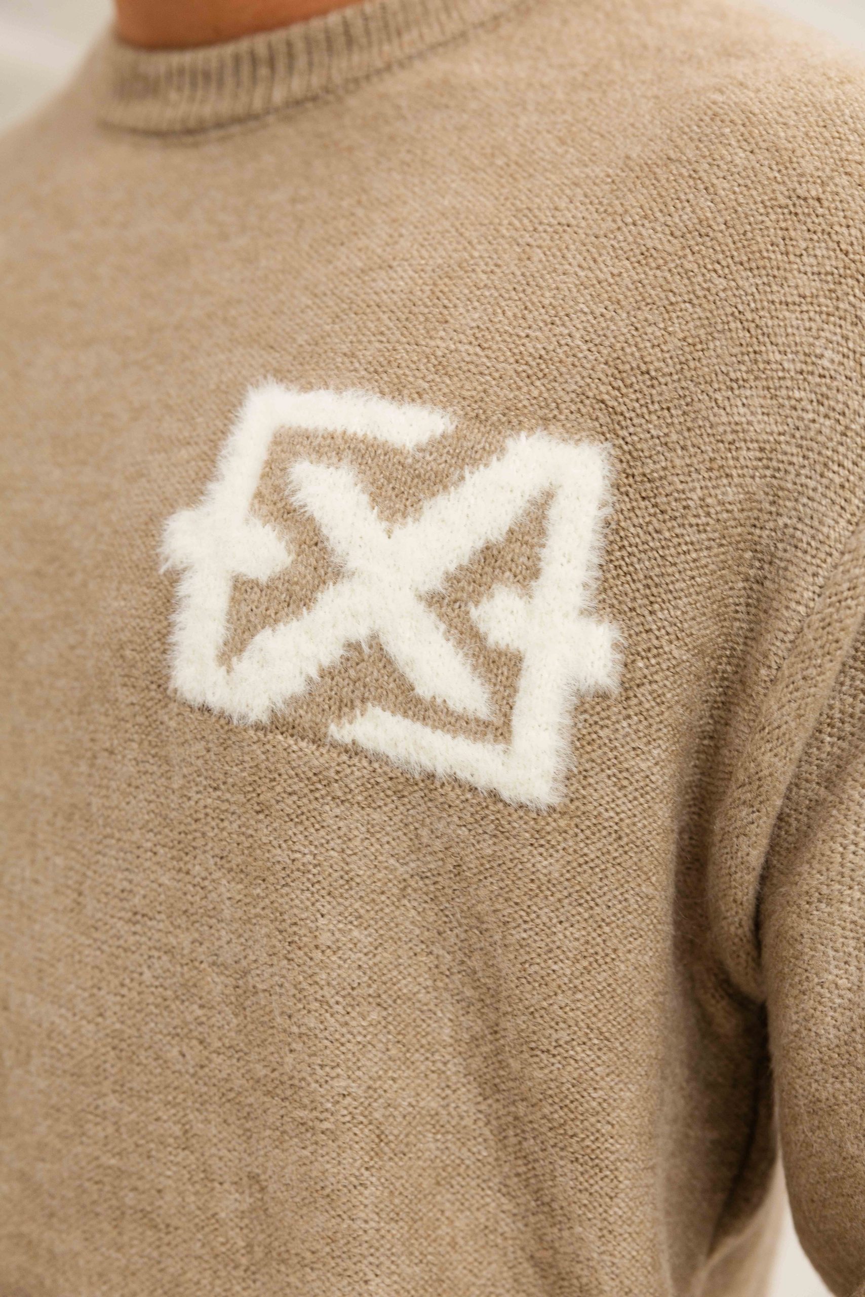 XPLCT Trust Sweater Heren Beige