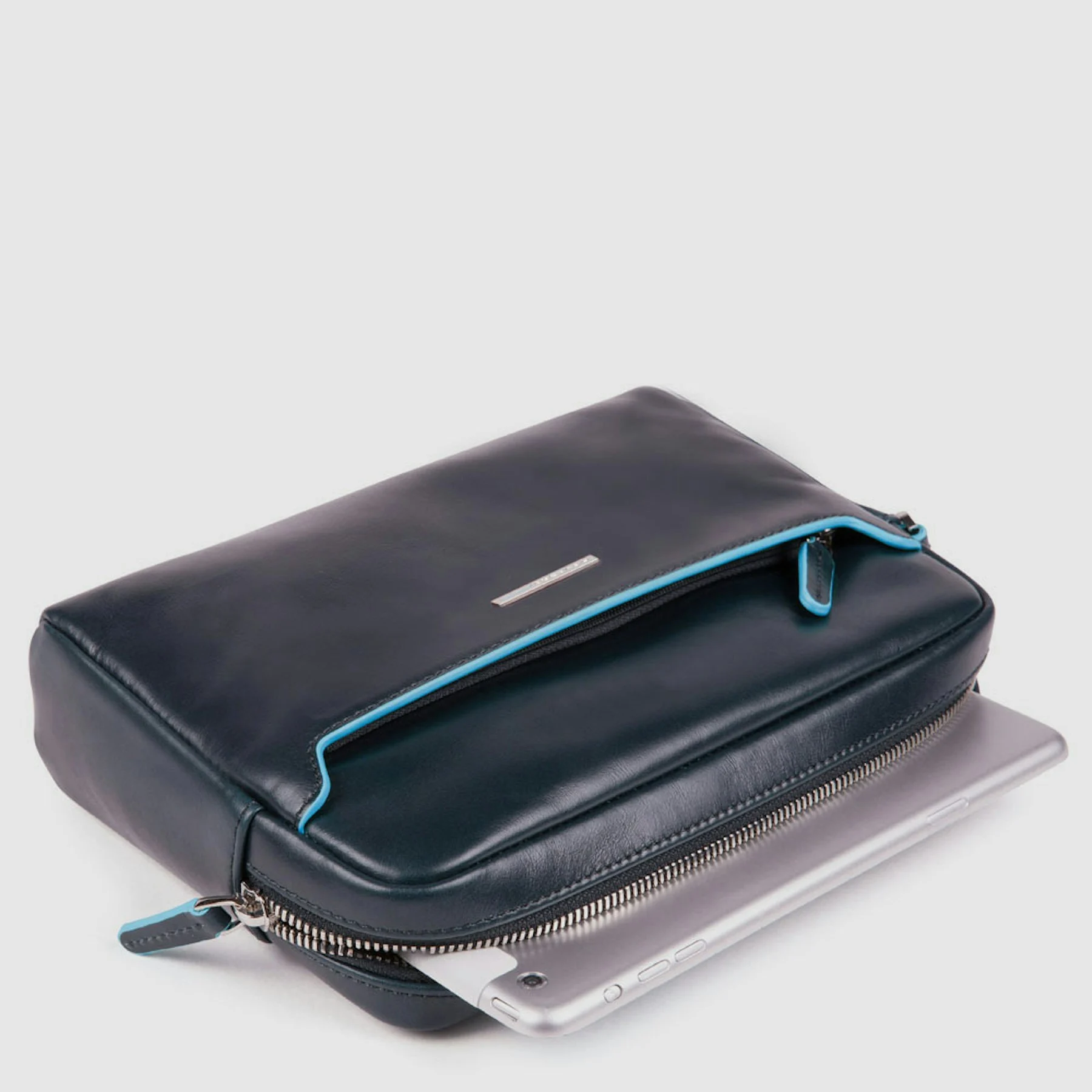 Pochette en cuir | Bleu