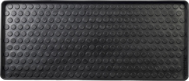 Tica Copenhagen Skobakke i gummi 88x38 cm. Sort