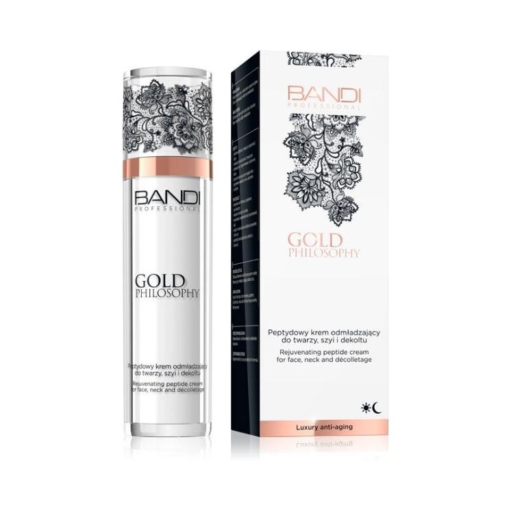 Bandi Gold Philosophy Peptide Verjongende crème voor gezicht, hals en decolleté 50 ml