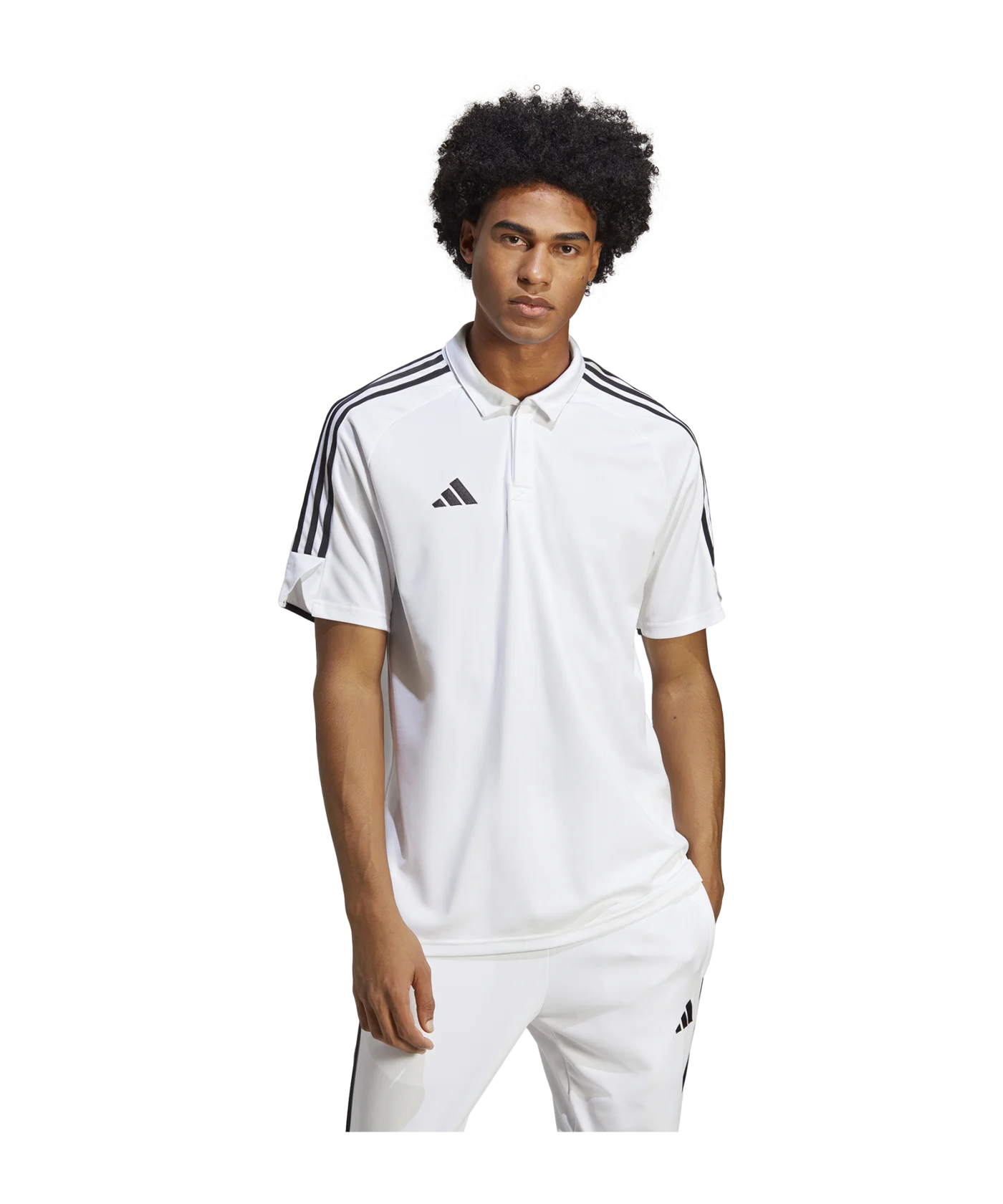adidas Tiro 23 Poloshirt Weiss