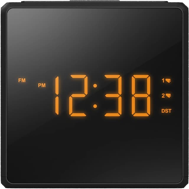 Philips R4500 digital clockradio (sort)