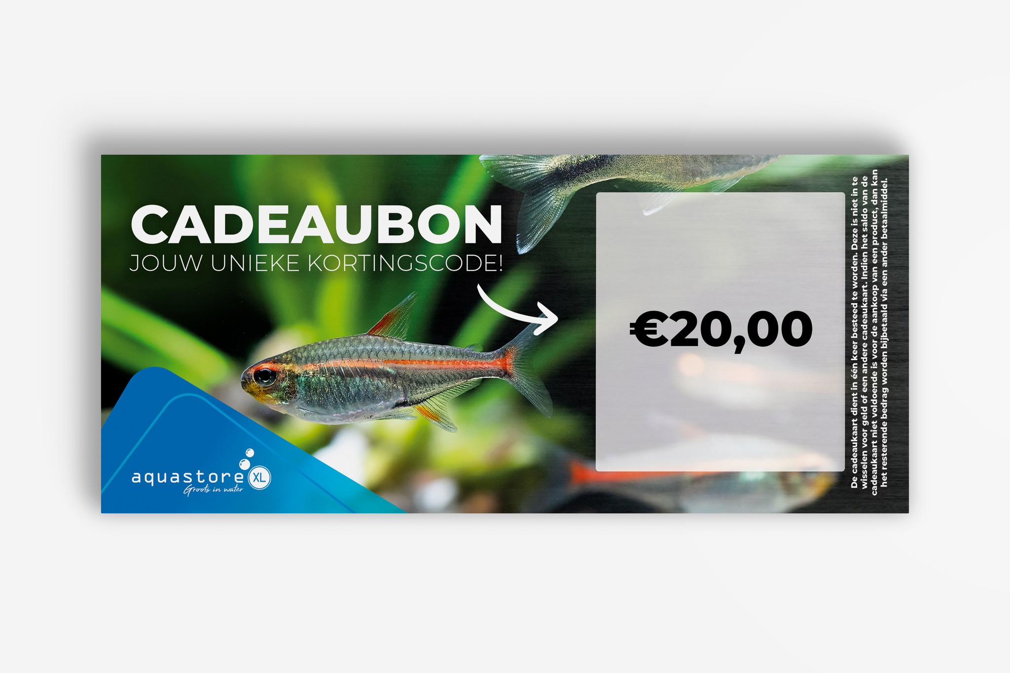 AquastoreXL Cadeaukaart € 20,- (digitaal) | Cadeaubon