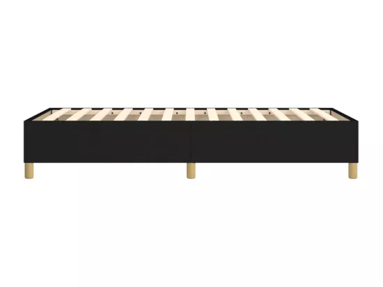 Sommier à lattes de lit Noir 90x200 cm Tissu