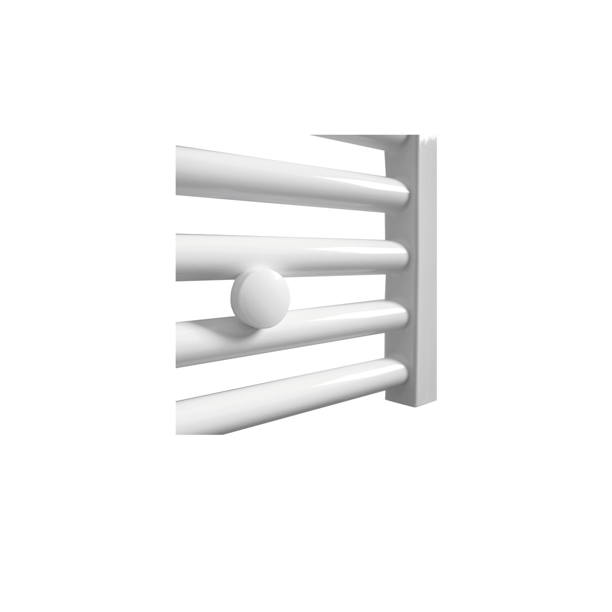 Sanicare elektrische design radiator 60x172cm wit met WiFi en thermostaat rechts zwart