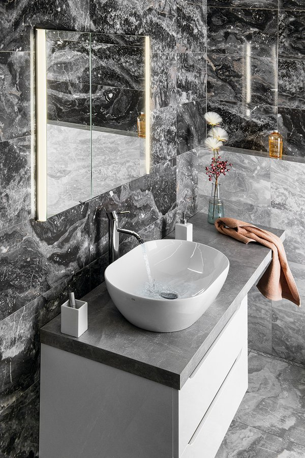 Sapho Integra inbouw spiegelkast met LED verlichting 85x70cm