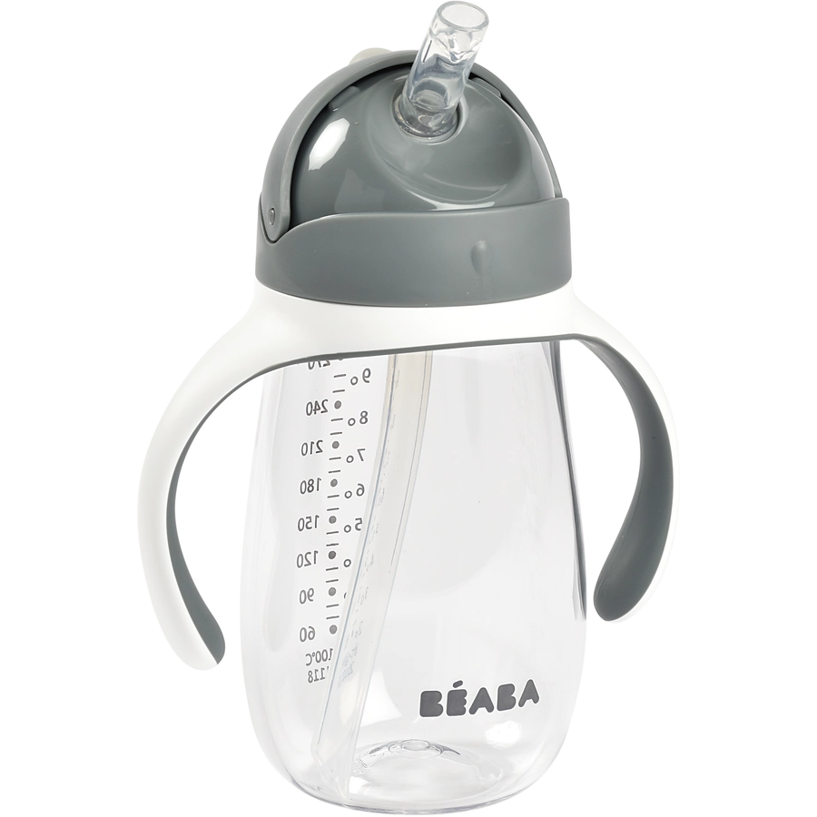 BEABA® Strohhalmbecher 300ml - mineralgrau