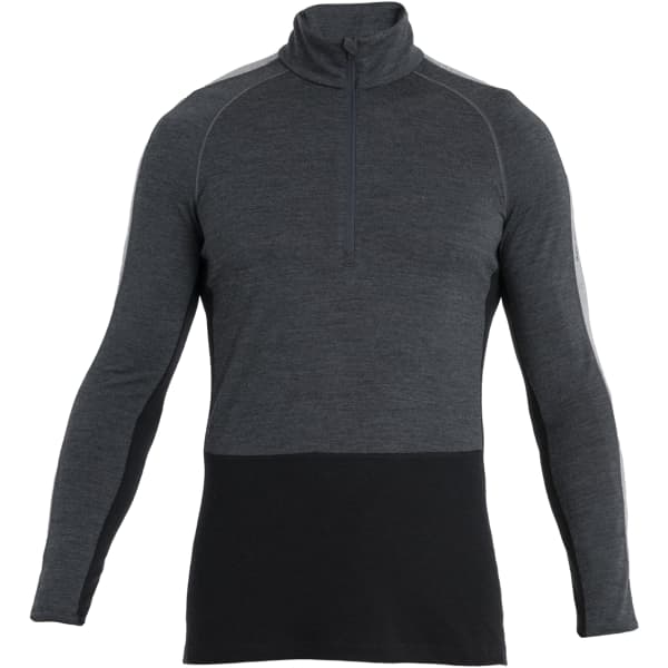 T-shirt thermique ICEBREAKER M ZONEKNIT 200 LS HALF ZIP JET H/BLK/M/CB