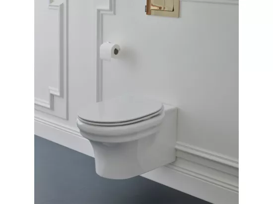 WC suspendu sans bride JACOB DELAFON Cléo 1889 + abattant extra-plat