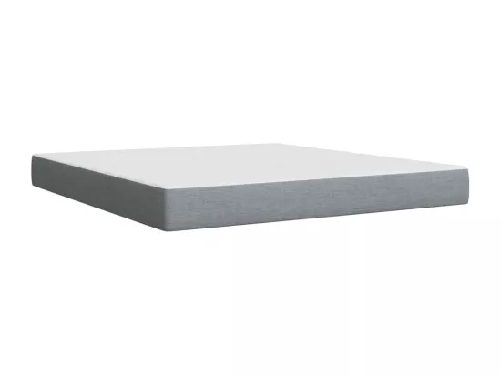 Sommier à lattes de lit avec matelas Gris clair 180x200cm Tissu