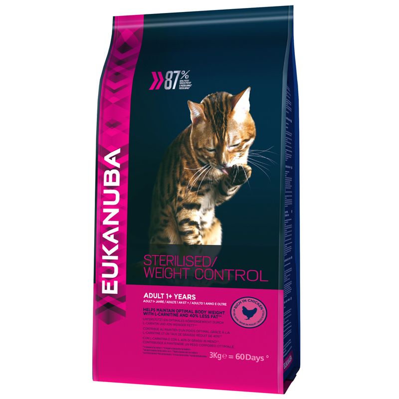 Eukanuba Sterilised / Weight Control Adult, poulet