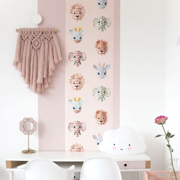 Studio Ditte Wilde Dieren Behang Roze