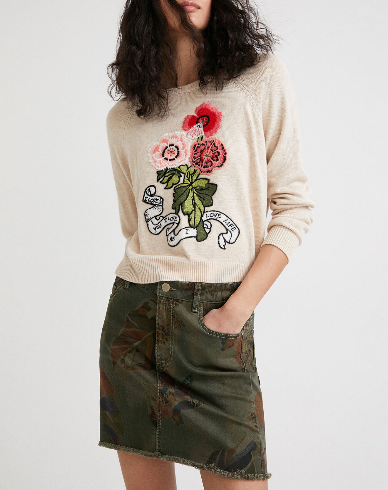 Desigual Jupe Tatum verte