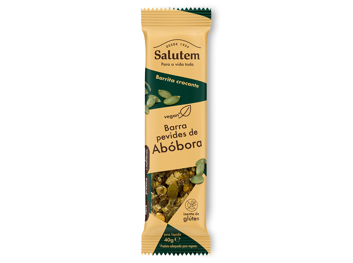 BARRA SALUTEM CROCANTE PEVIDES ABÓBORA 40G