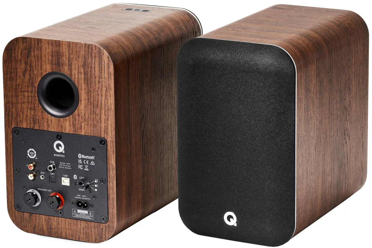 Q Acoustics M20 Noyer Enceintes sans fil hi-fi