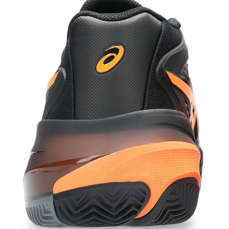 Asics Gel Resolution X CLay noir et orange - Chaussures très résistante pour terre battue