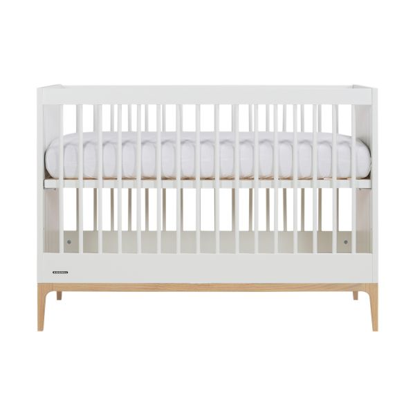 Kidsmill Modular 2 Babykamer Mat Wit / Eiken | Ledikant 60 x 120 cm   Commode