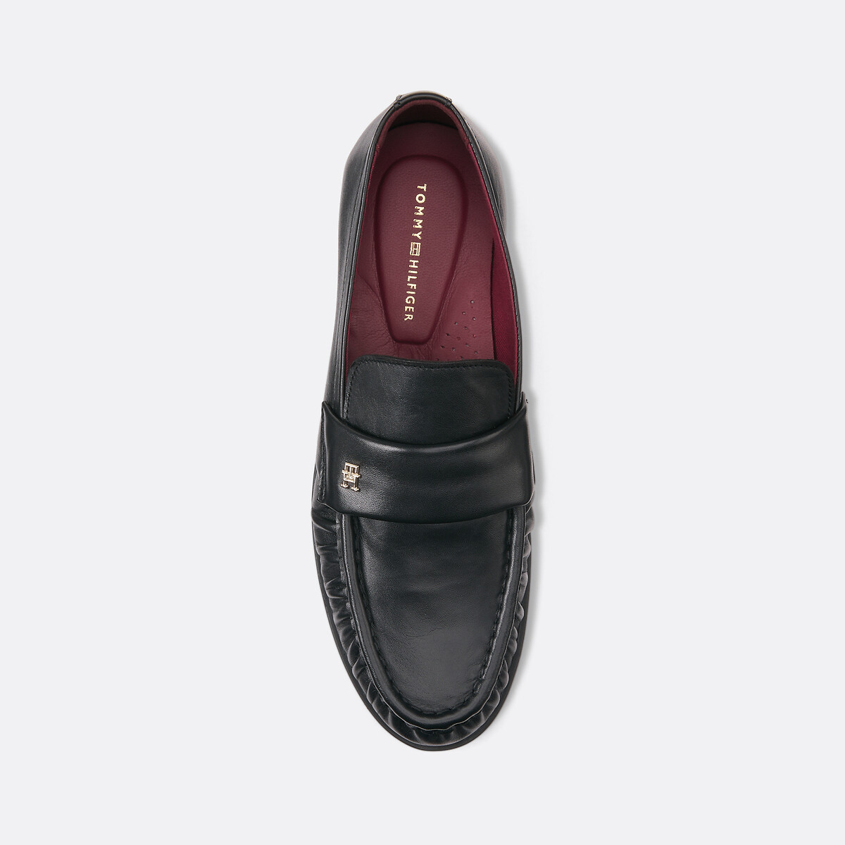 TOMMY HILFIGER<br>Mocassins em couro Party, fabricados na Europa