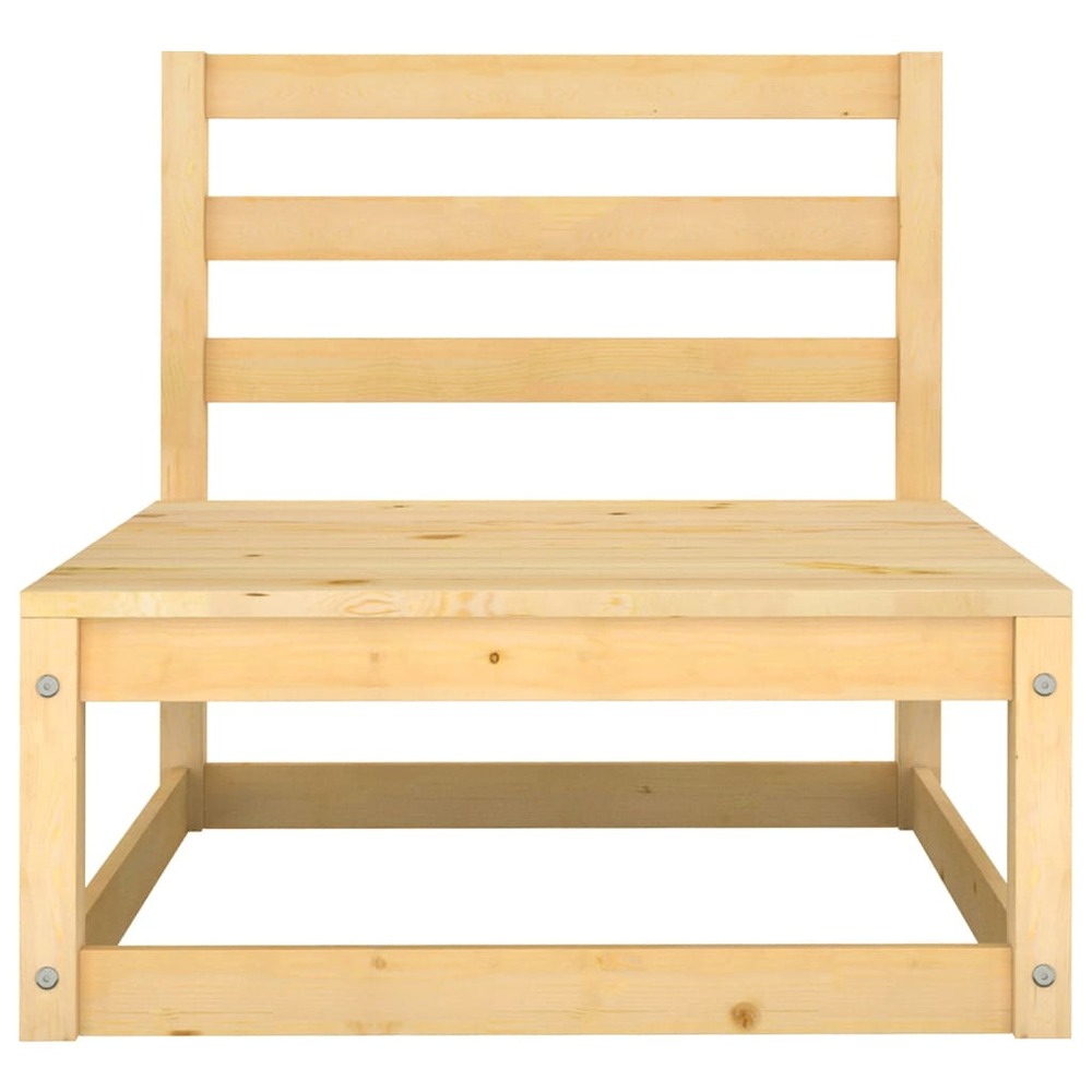 Salon de jardin meuble d'extérieur ensemble de mobilier 9 pièces avec coussins bois de pin massif