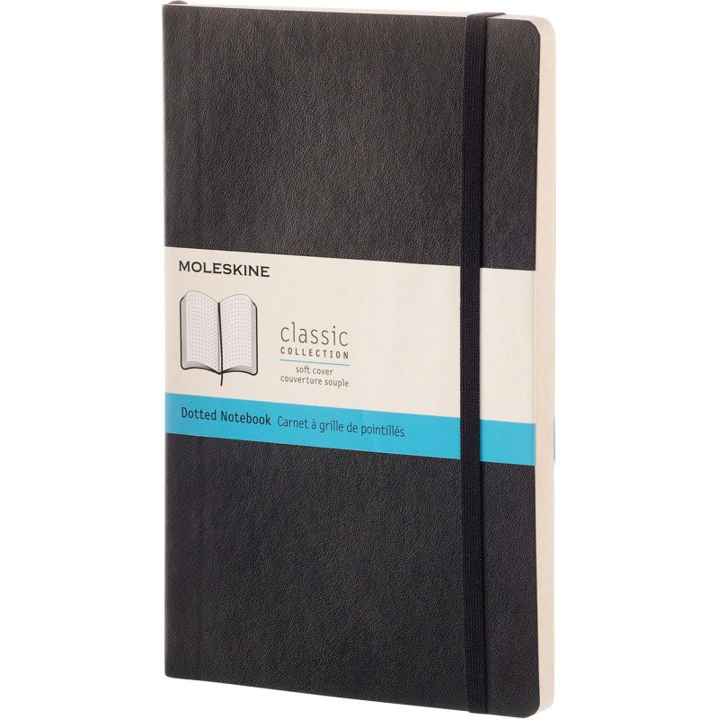 Carnet Moleskine souple 13 x 21 cm Point Dot 192 pages